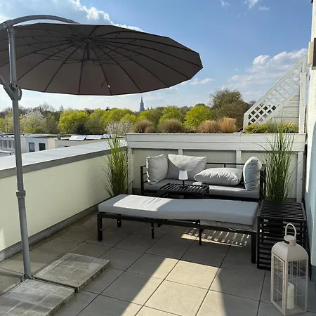 Exklusive Penthouse - Xxl Terrasse - Parkplatz In نوي أولم
